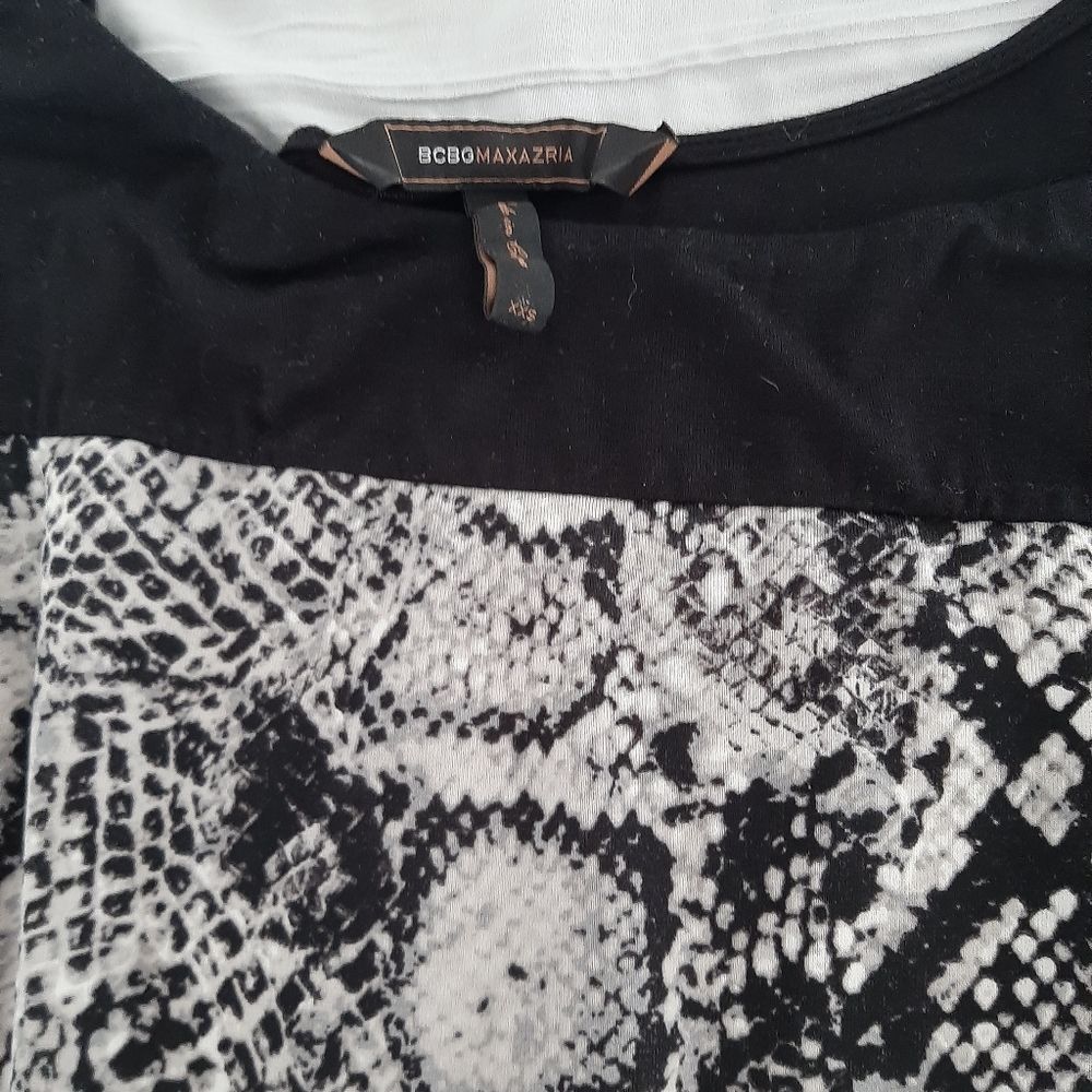 BCBG MaxAzria Mini Dress With Snakeskin Print - Picture 9 of 10
